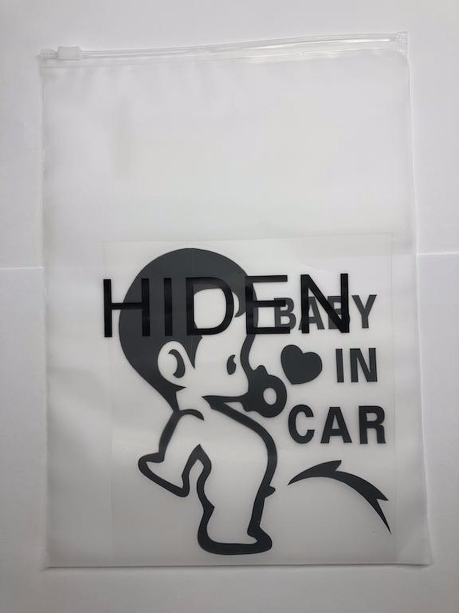 Hiden | Baby Sticker - Bad boy - Baby in Car - Auto sticker